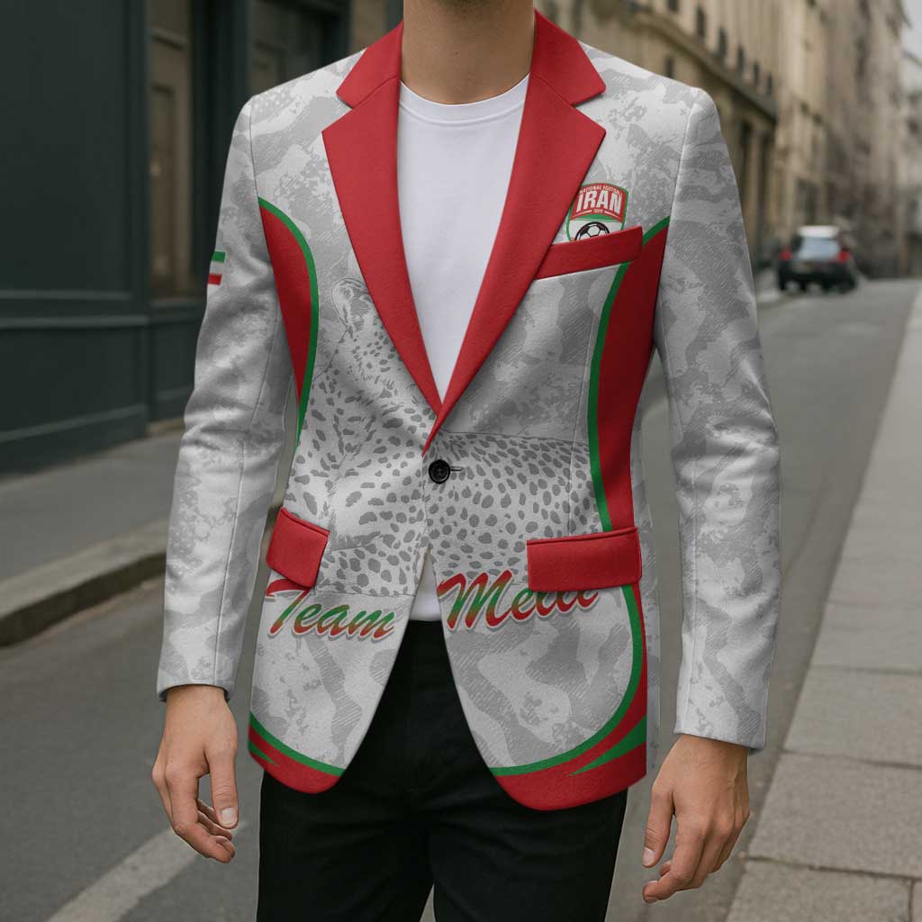 Iran Football Custom Blazer Come On Team Melli Cheetah - Wonder Print Shop