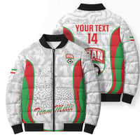 Iran Football Custom Bomber Puffer Jacket Come On Team Melli Cheetah - Wonder Print Shop