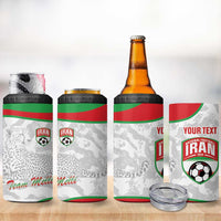 Iran Football Custom 4 in 1 Can Cooler Tumbler Come On Team Melli Cheetah - Wonder Print Shop