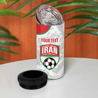 Iran Football Custom 4 in 1 Can Cooler Tumbler Come On Team Melli Cheetah - Wonder Print Shop