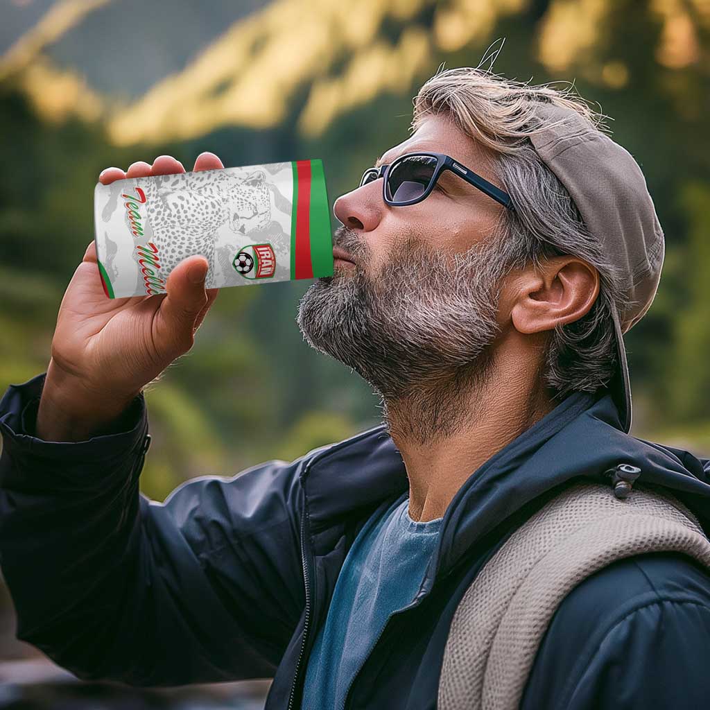 Iran Football Custom 4 in 1 Can Cooler Tumbler Come On Team Melli Cheetah - Wonder Print Shop