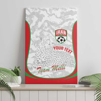 Iran Football Custom Canvas Wall Art Come On Team Melli Cheetah - Wonder Print Shop