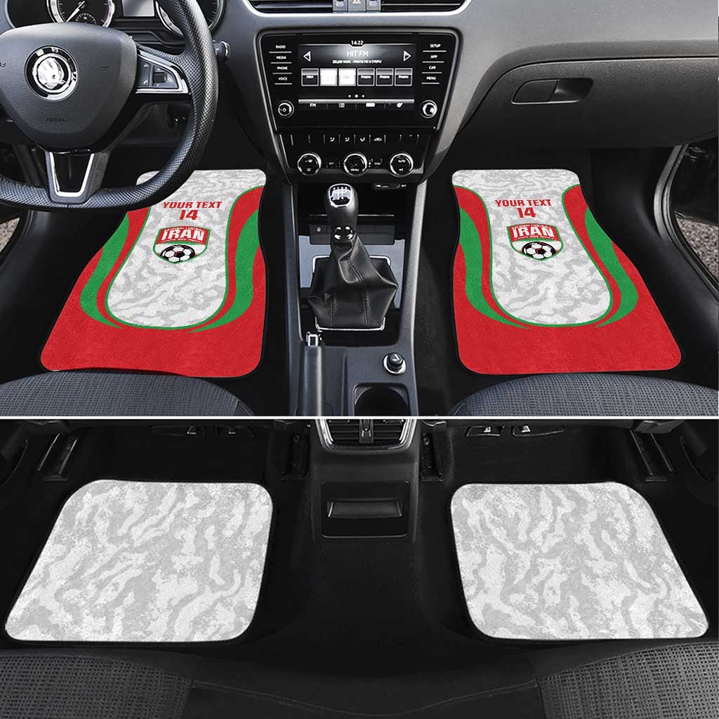 Iran Football Custom Car Mats Come On Team Melli Cheetah - Wonder Print Shop
