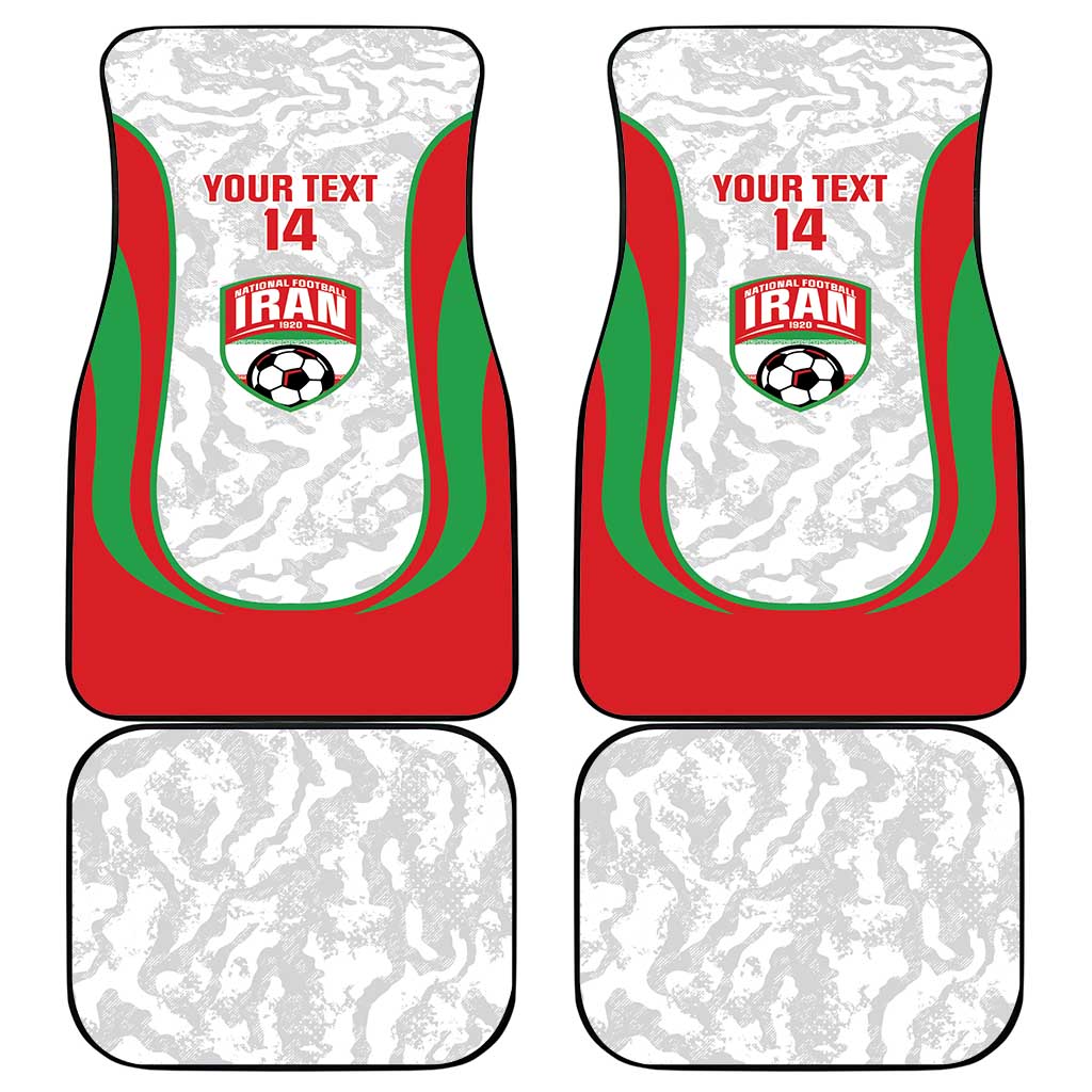 Iran Football Custom Car Mats Come On Team Melli Cheetah - Wonder Print Shop
