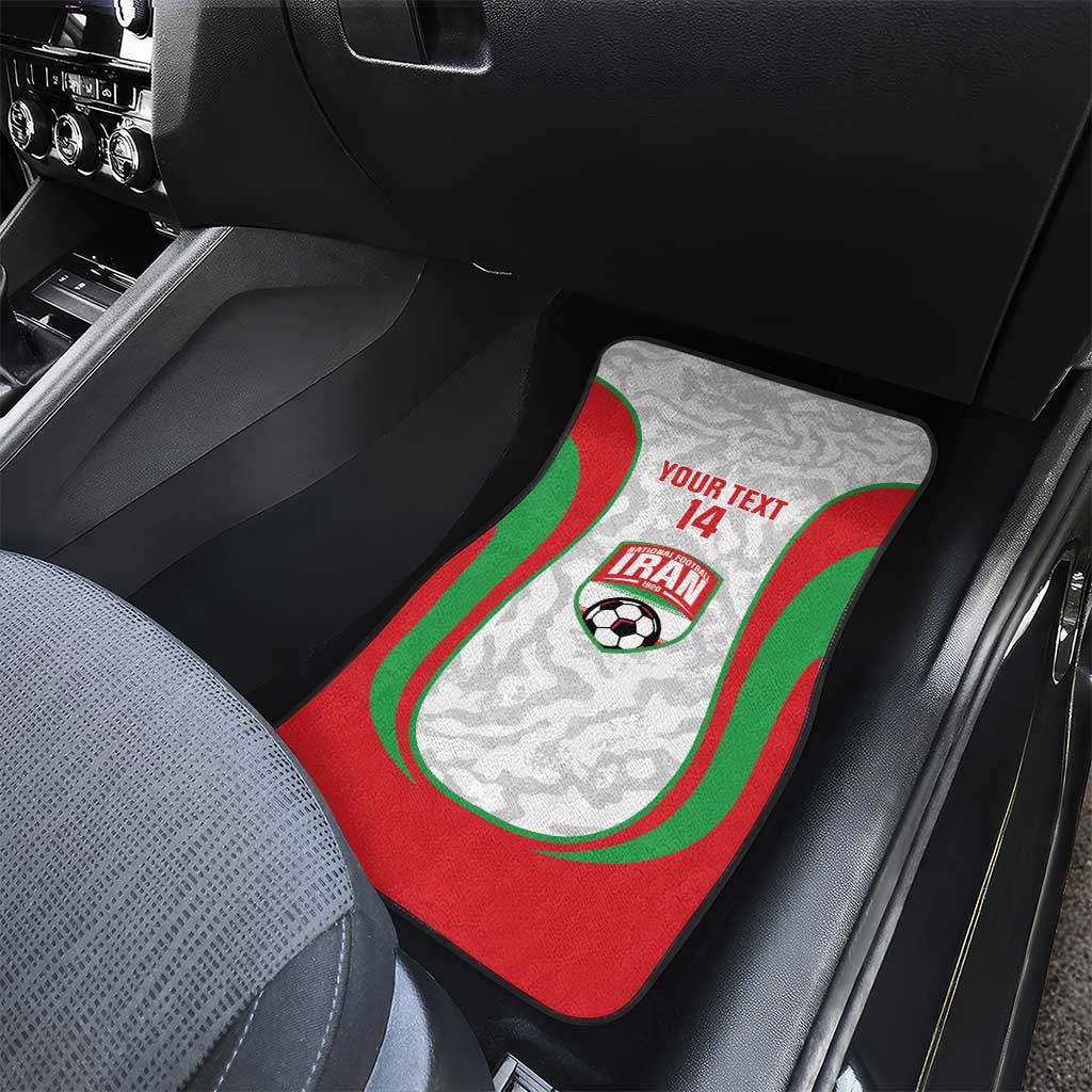 Iran Football Custom Car Mats Come On Team Melli Cheetah - Wonder Print Shop