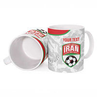 Iran Football Custom Ceramic Mug Come On Team Melli Cheetah - Wonder Print Shop