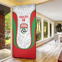 Iran Football Custom Door Cover Come On Team Melli Cheetah - Wonder Print Shop