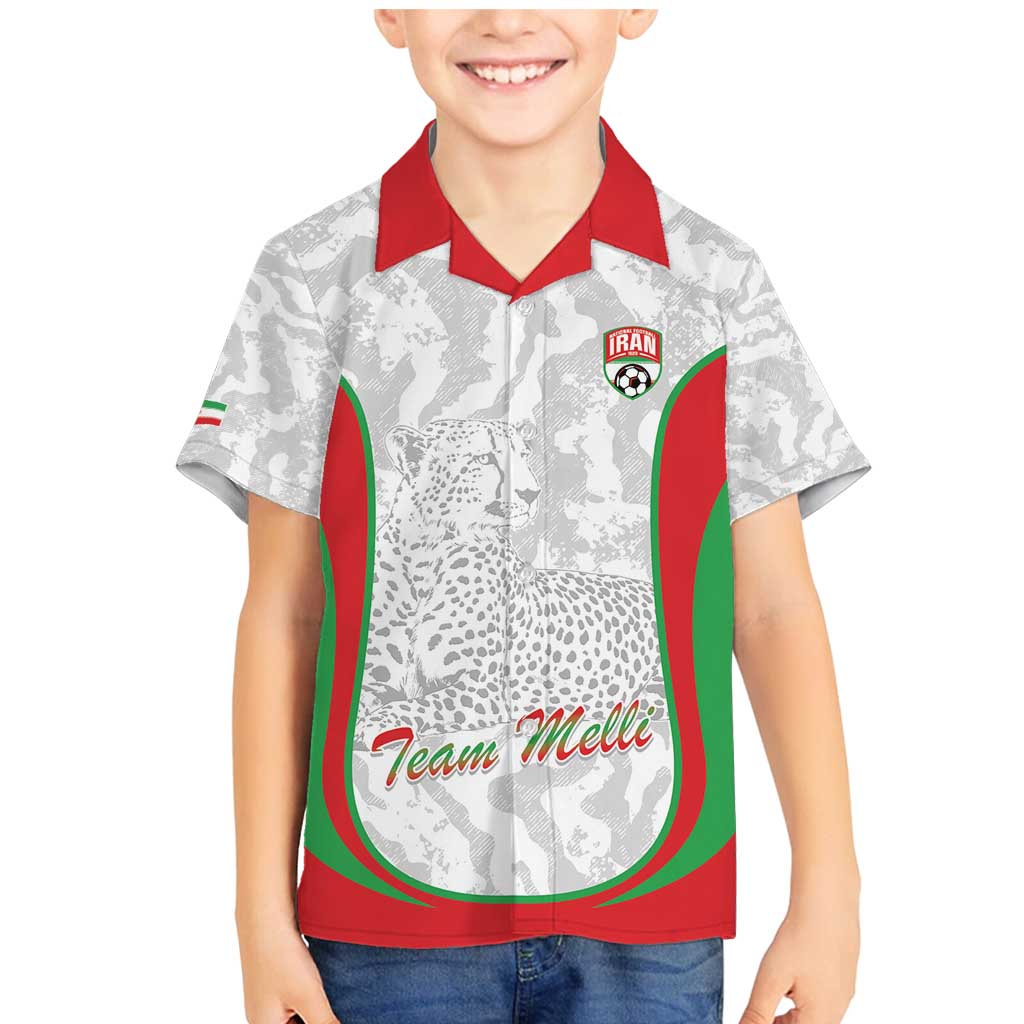 Iran Football Custom Family Matching Mermaid Dress and Hawaiian Shirt Come On Team Melli Cheetah - Wonder Print Shop