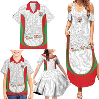 Iran Football Custom Family Matching Summer Maxi Dress and Hawaiian Shirt Come On Team Melli Cheetah - Wonder Print Shop