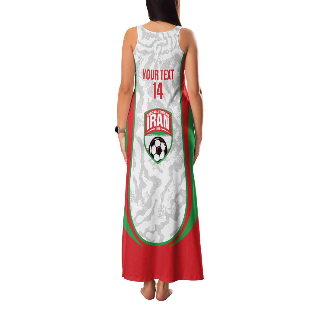 Iran Football Custom Family Matching Tank Maxi Dress and Hawaiian Shirt Come On Team Melli Cheetah - Wonder Print Shop