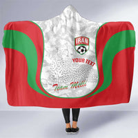Iran Football Custom Hooded Blanket Come On Team Melli Cheetah - Wonder Print Shop