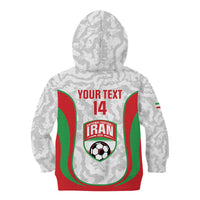 Iran Football Custom Kid Hoodie Come On Team Melli Cheetah - Wonder Print Shop