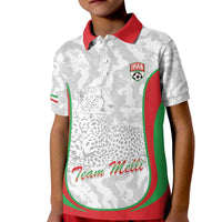 Iran Football Custom Kid Polo Shirt Come On Team Melli Cheetah - Wonder Print Shop