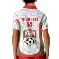 Iran Football Custom Kid Polo Shirt Come On Team Melli Cheetah - Wonder Print Shop