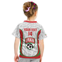 Iran Football Custom Kid T Shirt Come On Team Melli Cheetah - Wonder Print Shop