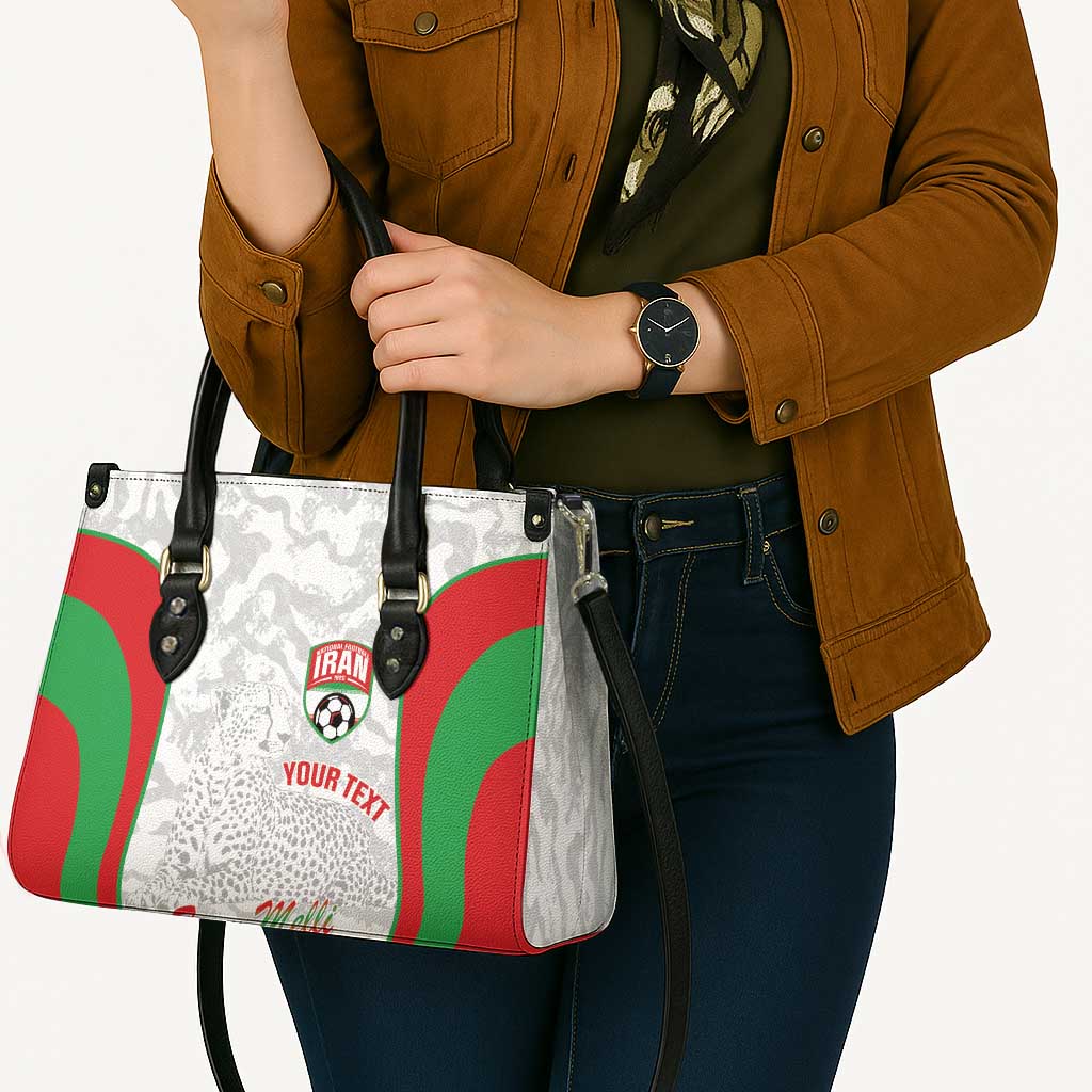 Iran Football Custom Leather Bag Come On Team Melli Cheetah - Wonder Print Shop