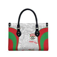 Iran Football Custom Leather Bag Come On Team Melli Cheetah - Wonder Print Shop