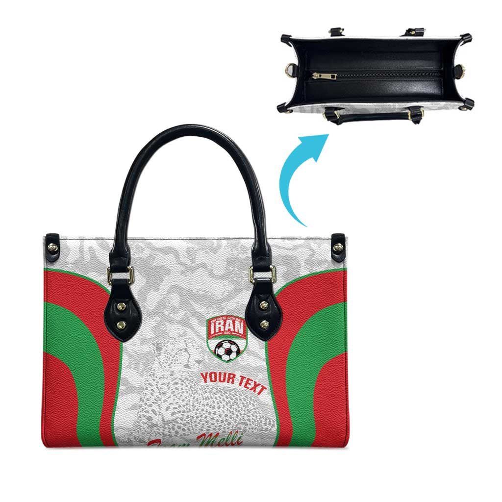 Iran Football Custom Leather Bag Come On Team Melli Cheetah - Wonder Print Shop