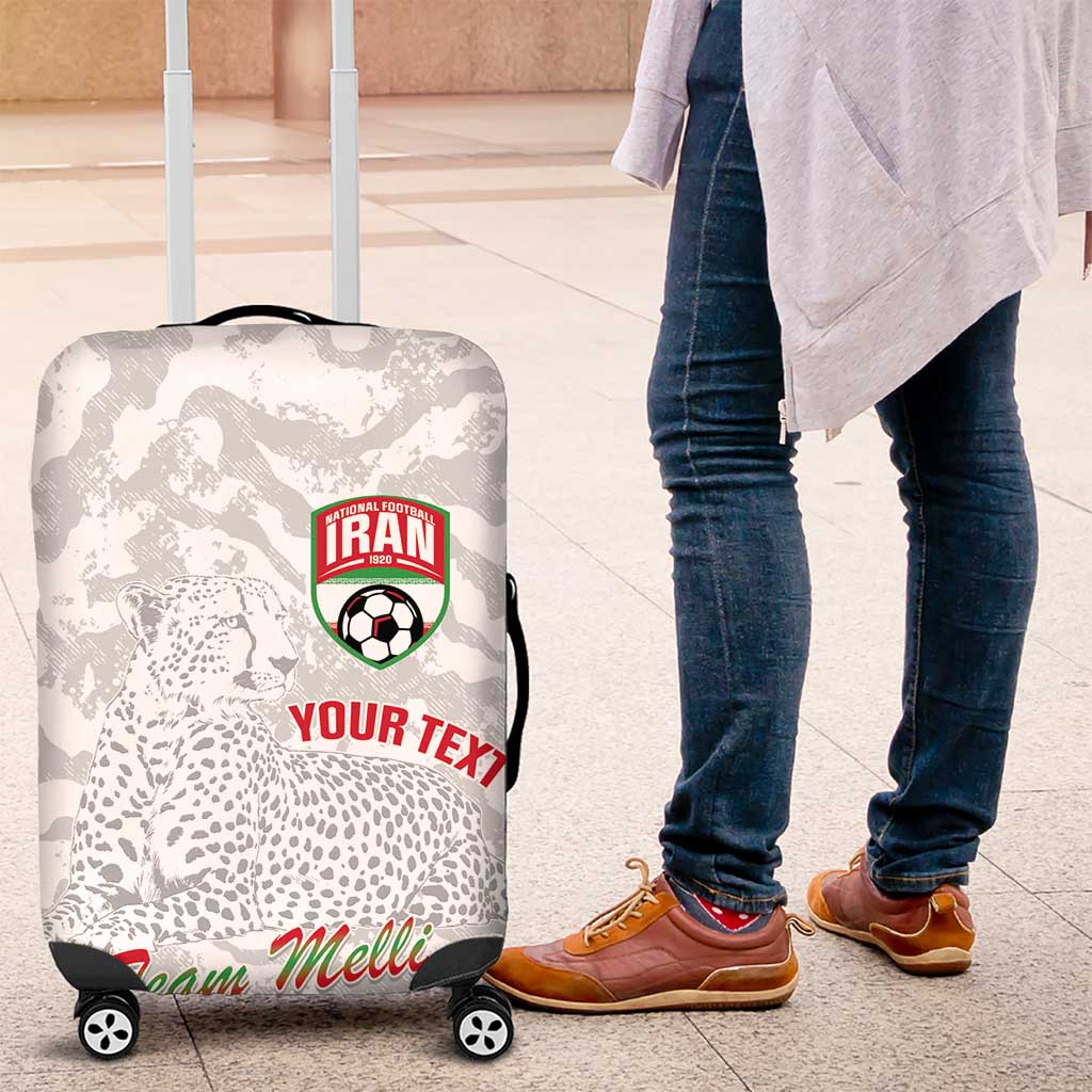 Iran Football Custom Luggage Cover Come On Team Melli Cheetah - Wonder Print Shop