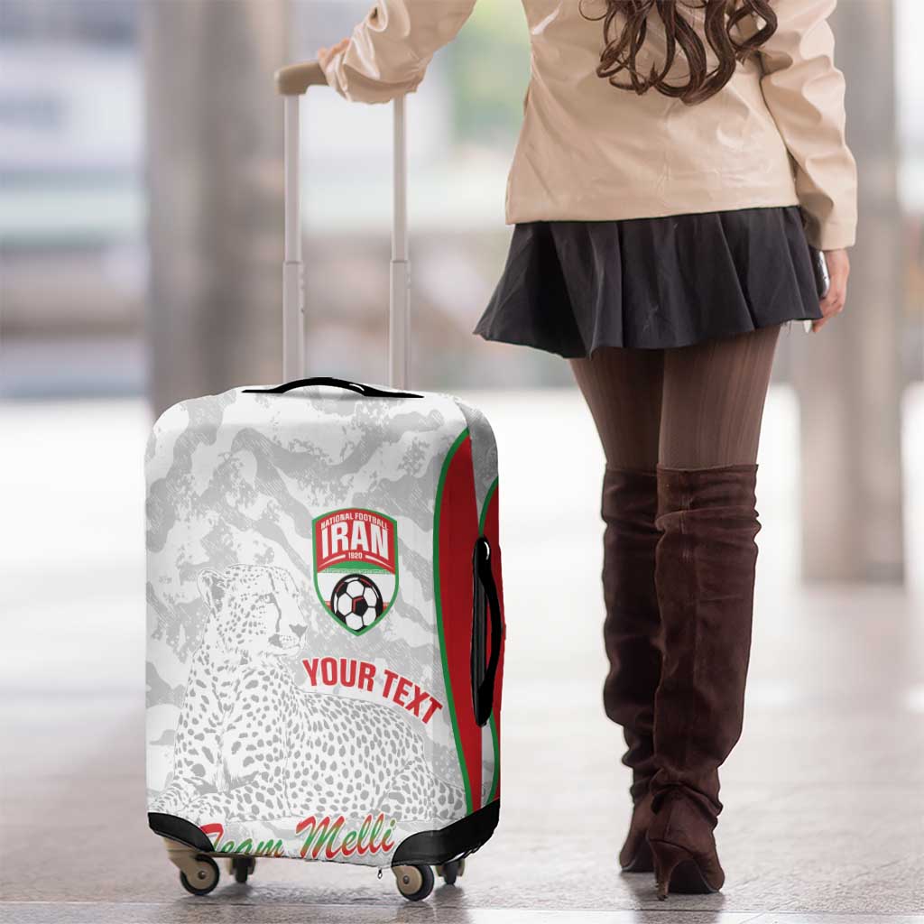 Iran Football Custom Luggage Cover Come On Team Melli Cheetah - Wonder Print Shop