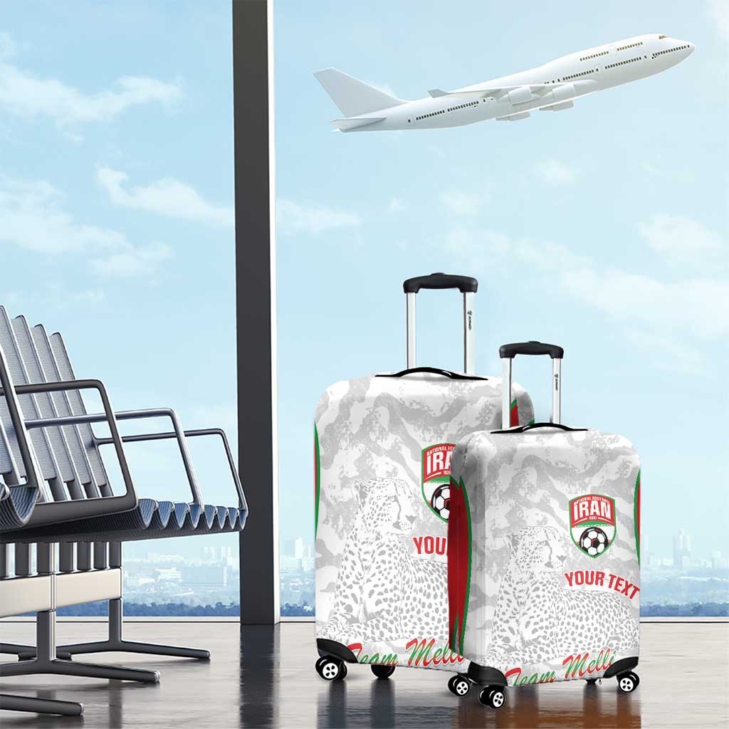 Iran Football Custom Luggage Cover Come On Team Melli Cheetah - Wonder Print Shop