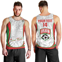 Iran Football Custom Men Tank Top Come On Team Melli Cheetah - Wonder Print Shop