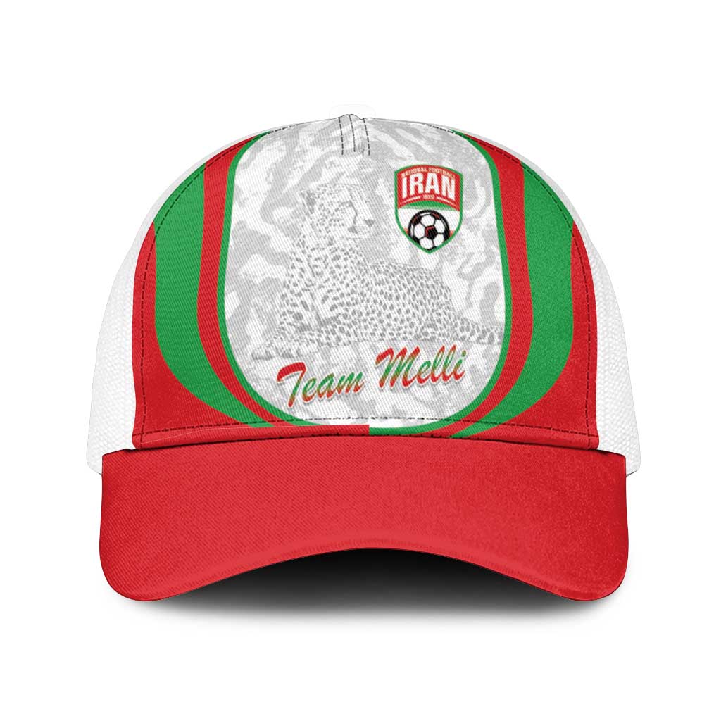 Iran Football Mesh Trucker Cap Come On Team Melli Cheetah - Wonder Print Shop