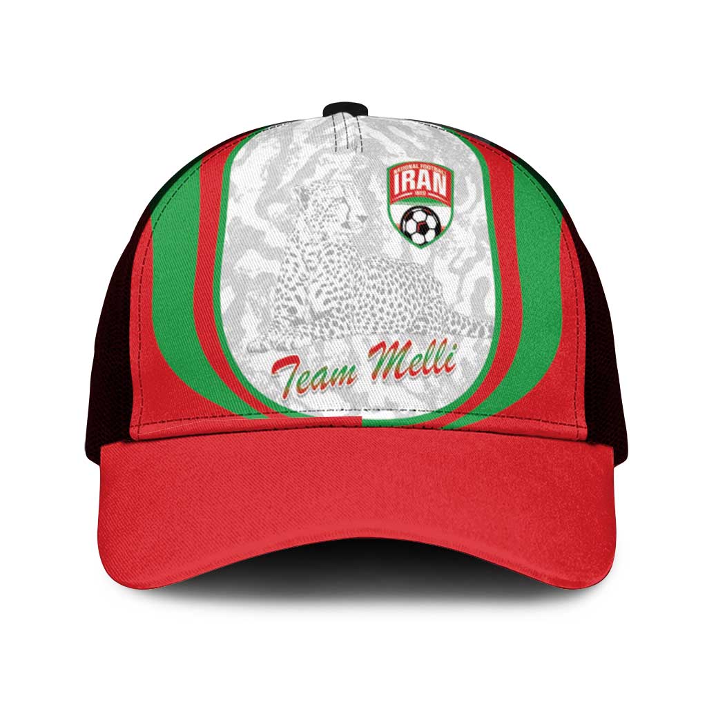 Iran Football Mesh Trucker Cap Come On Team Melli Cheetah - Wonder Print Shop