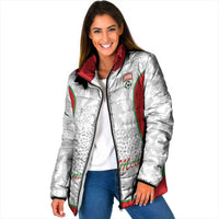 Iran Football Custom Padded Jacket Come On Team Melli Cheetah - Wonder Print Shop