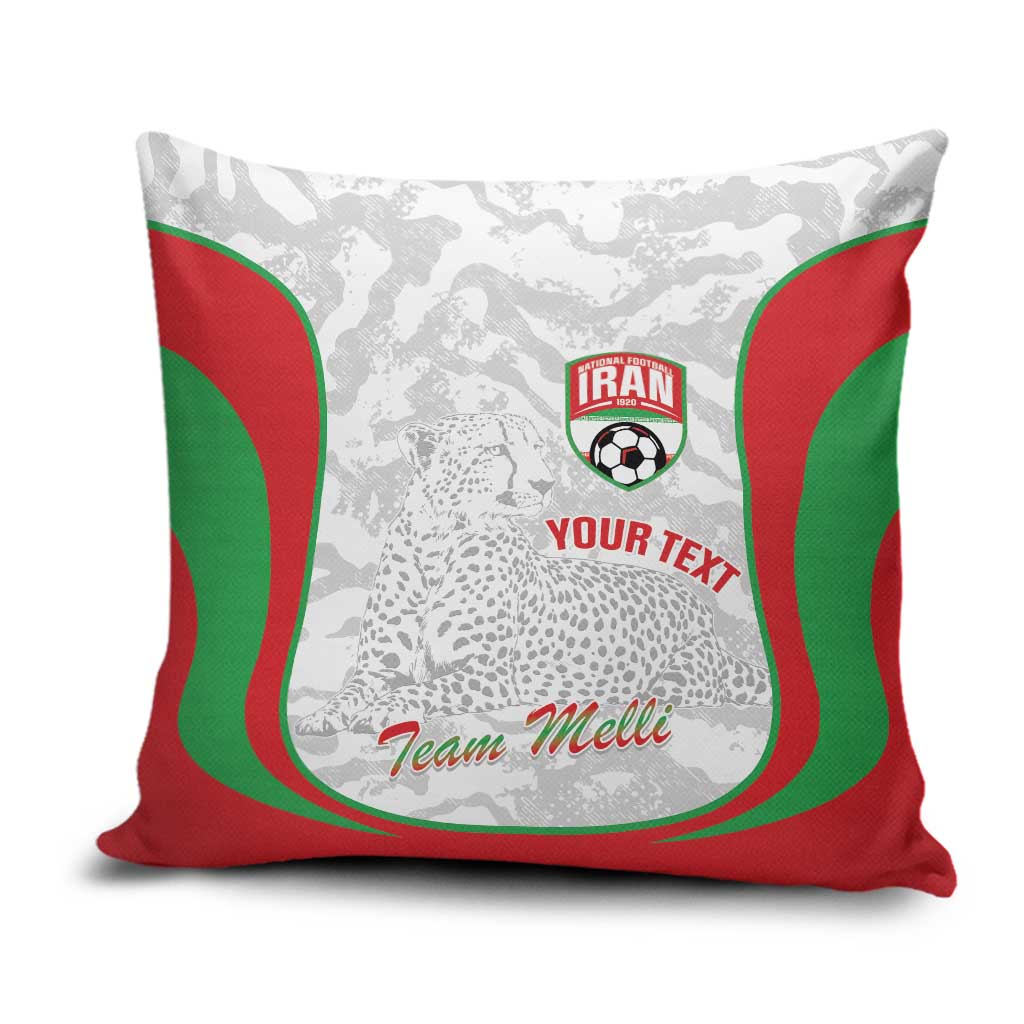 Iran Football Custom Pillow Cover Come On Team Melli Cheetah - Wonder Print Shop