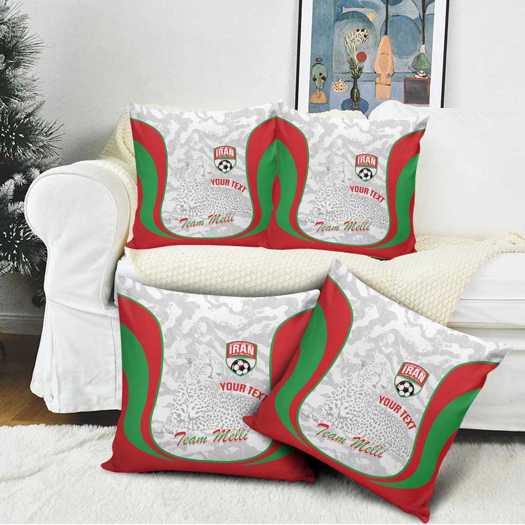 Iran Football Custom Pillow Cover Come On Team Melli Cheetah - Wonder Print Shop