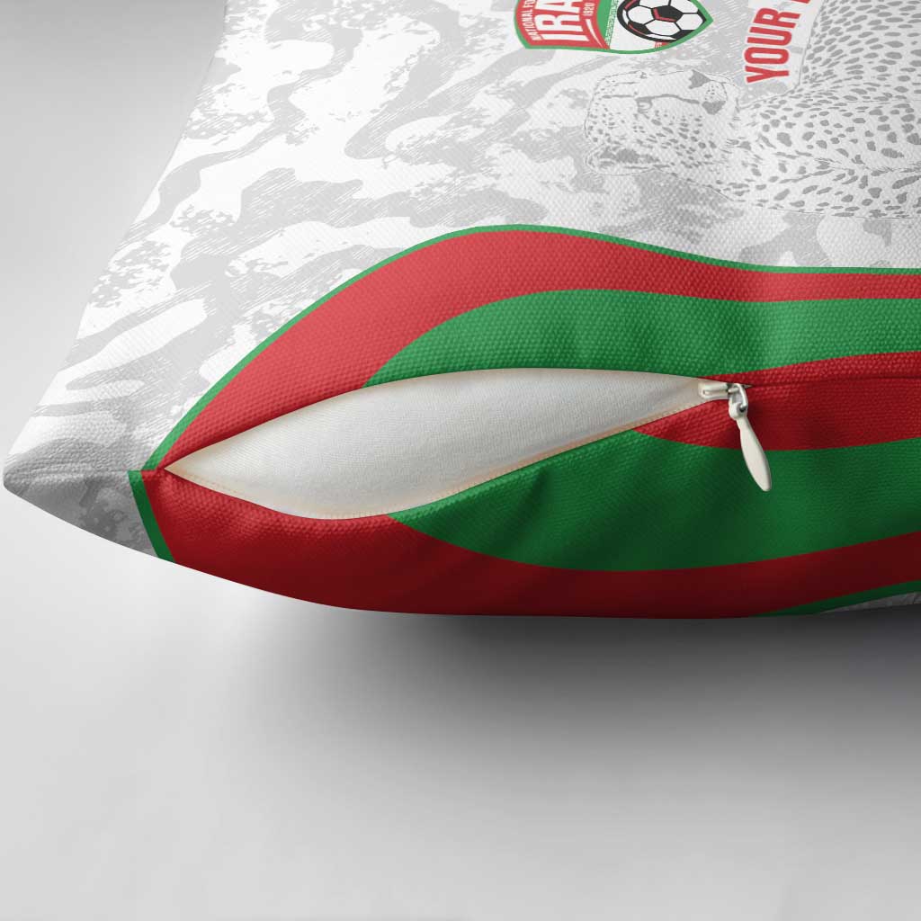 Iran Football Custom Pillow Cover Come On Team Melli Cheetah - Wonder Print Shop