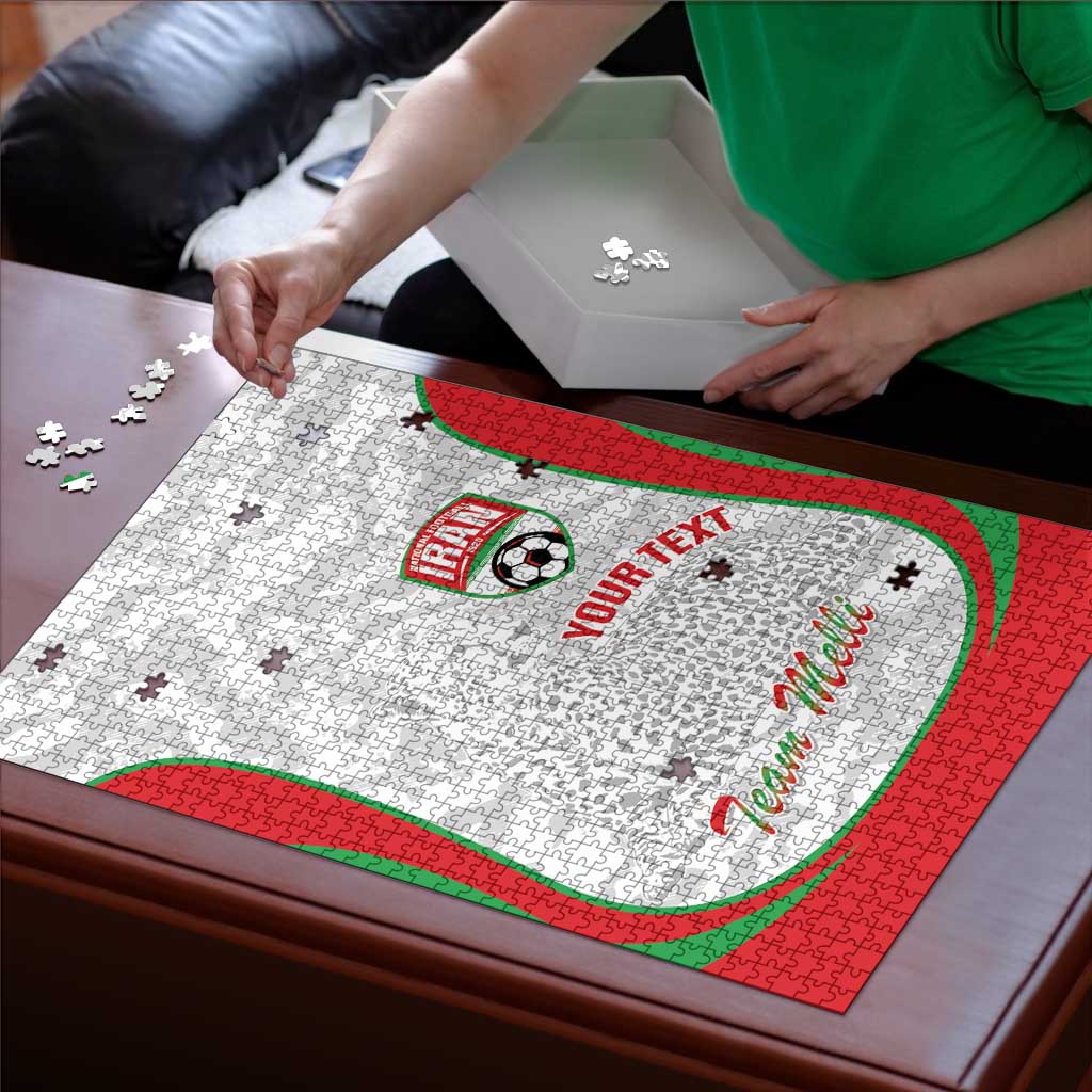 Iran Football Custom Puzzle Come On Team Melli Cheetah - Wonder Print Shop