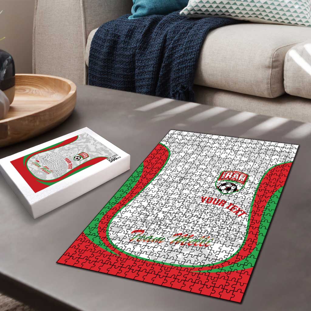 Iran Football Custom Puzzle Come On Team Melli Cheetah - Wonder Print Shop