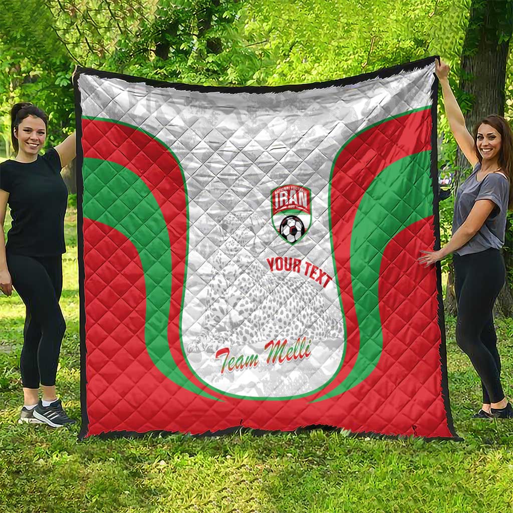 Iran Football Custom Quilt Come On Team Melli Cheetah - Wonder Print Shop