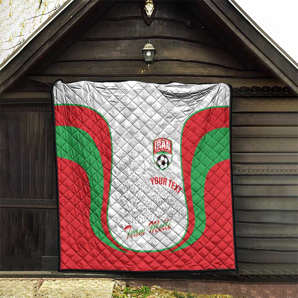 Iran Football Custom Quilt Come On Team Melli Cheetah - Wonder Print Shop