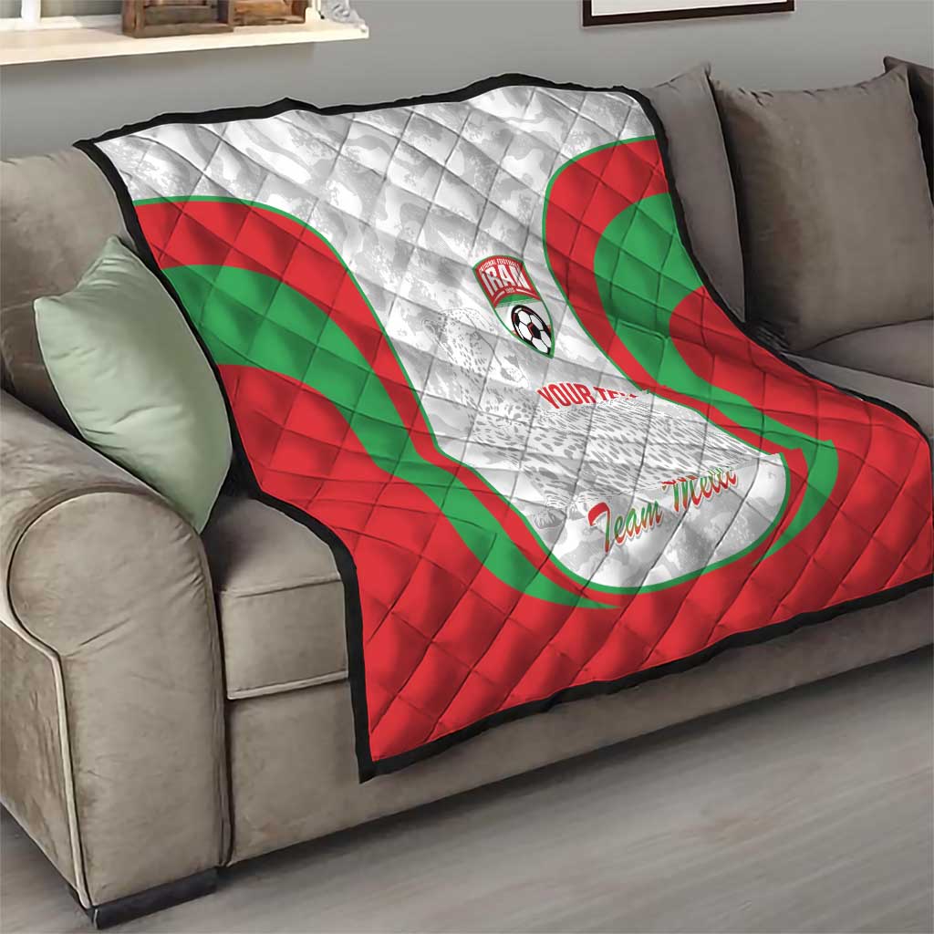 Iran Football Custom Quilt Come On Team Melli Cheetah - Wonder Print Shop