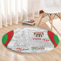 Iran Football Custom Round Carpet Come On Team Melli Cheetah - Wonder Print Shop