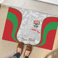 Iran Football Custom Rubber Doormat Come On Team Melli Cheetah - Wonder Print Shop