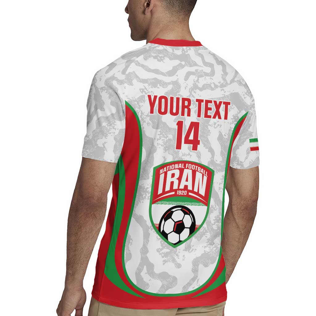 Iran Football Custom Rugby Jersey Come On Team Melli Cheetah - Wonder Print Shop