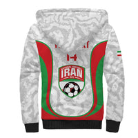 Iran Football Custom Sherpa Hoodie Come On Team Melli Cheetah - Wonder Print Shop