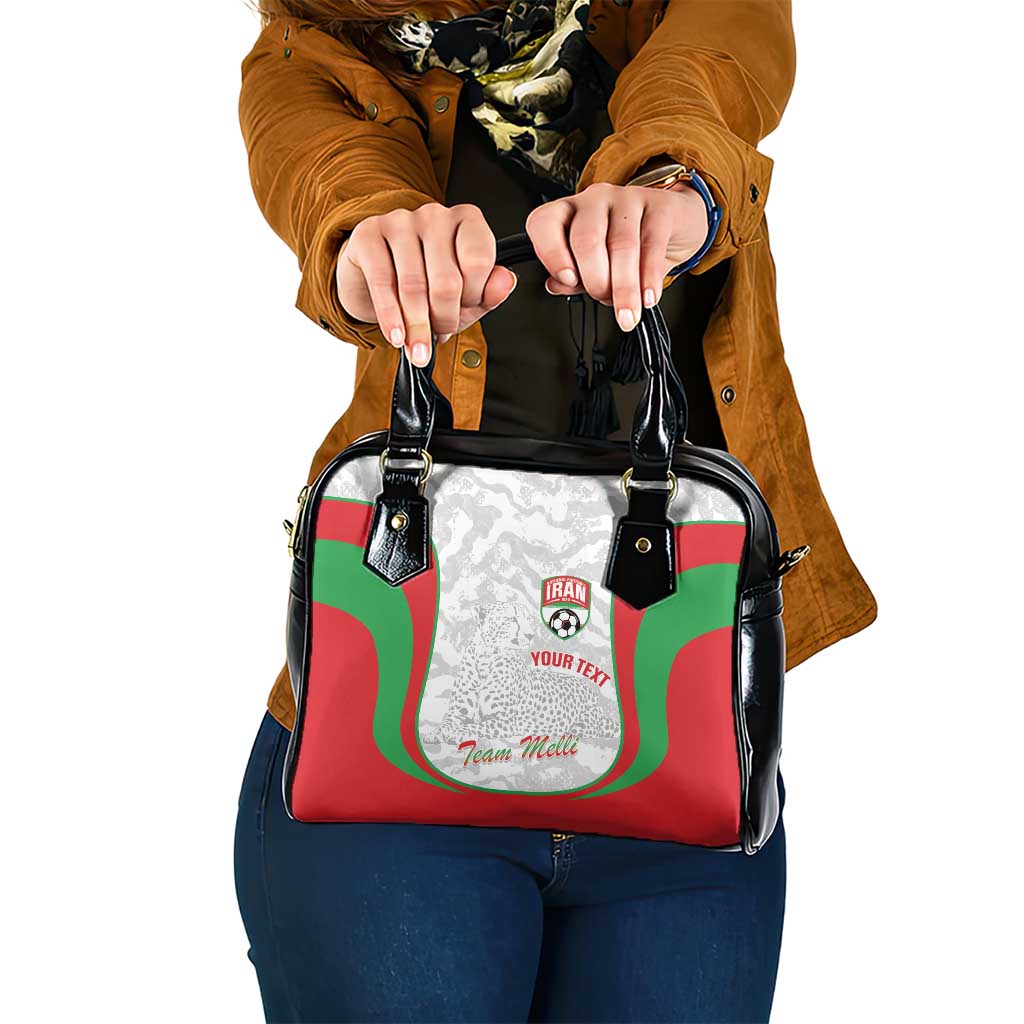 Iran Football Custom Shoulder Handbag Come On Team Melli Cheetah - Wonder Print Shop