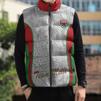 Iran Football Custom Sleeveless Puffer Jacket Come On Team Melli Cheetah - Wonder Print Shop