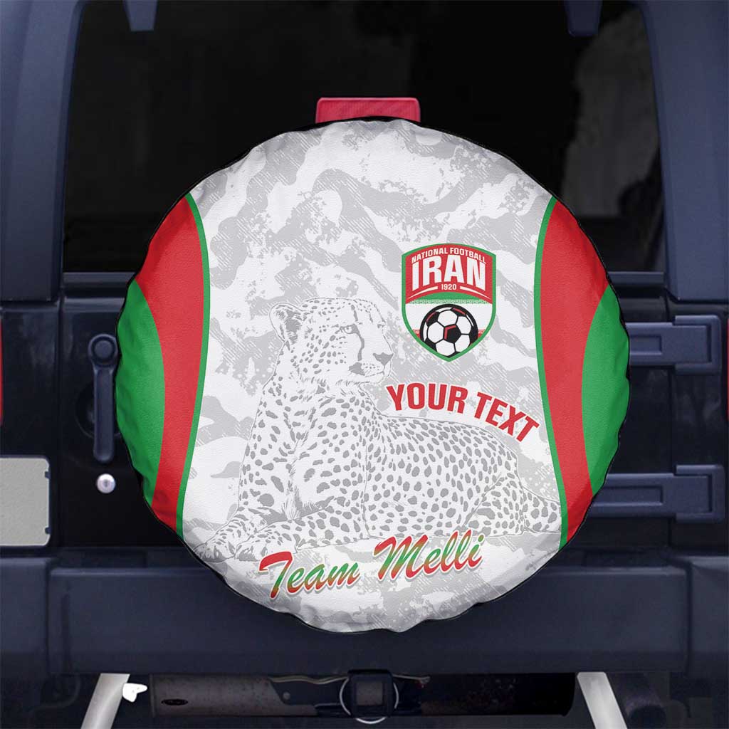 Iran Football Custom Spare Tire Cover Come On Team Melli Cheetah - Wonder Print Shop