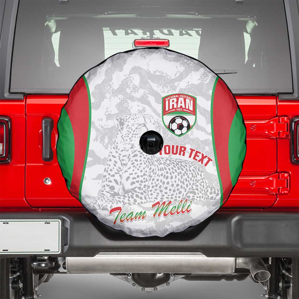 Iran Football Custom Spare Tire Cover Come On Team Melli Cheetah - Wonder Print Shop