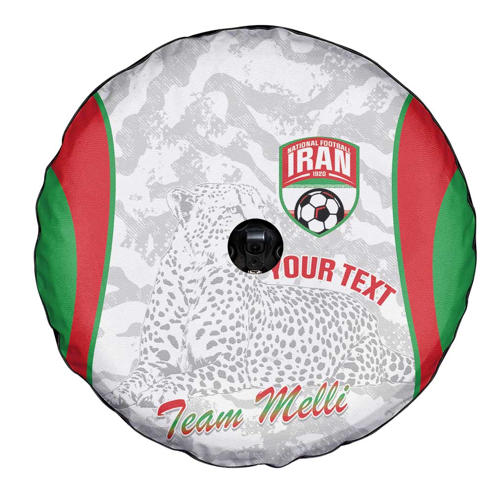Iran Football Custom Spare Tire Cover Come On Team Melli Cheetah - Wonder Print Shop
