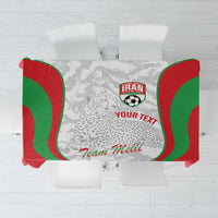 Iran Football Custom Tablecloth Come On Team Melli Cheetah - Wonder Print Shop