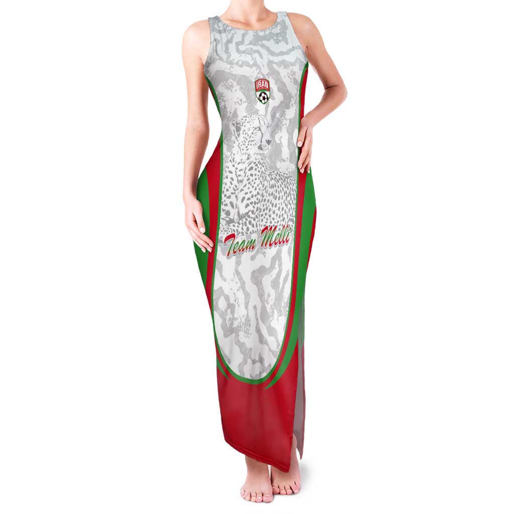 Iran Football Custom Tank Maxi Dress Come On Team Melli Cheetah - Wonder Print Shop
