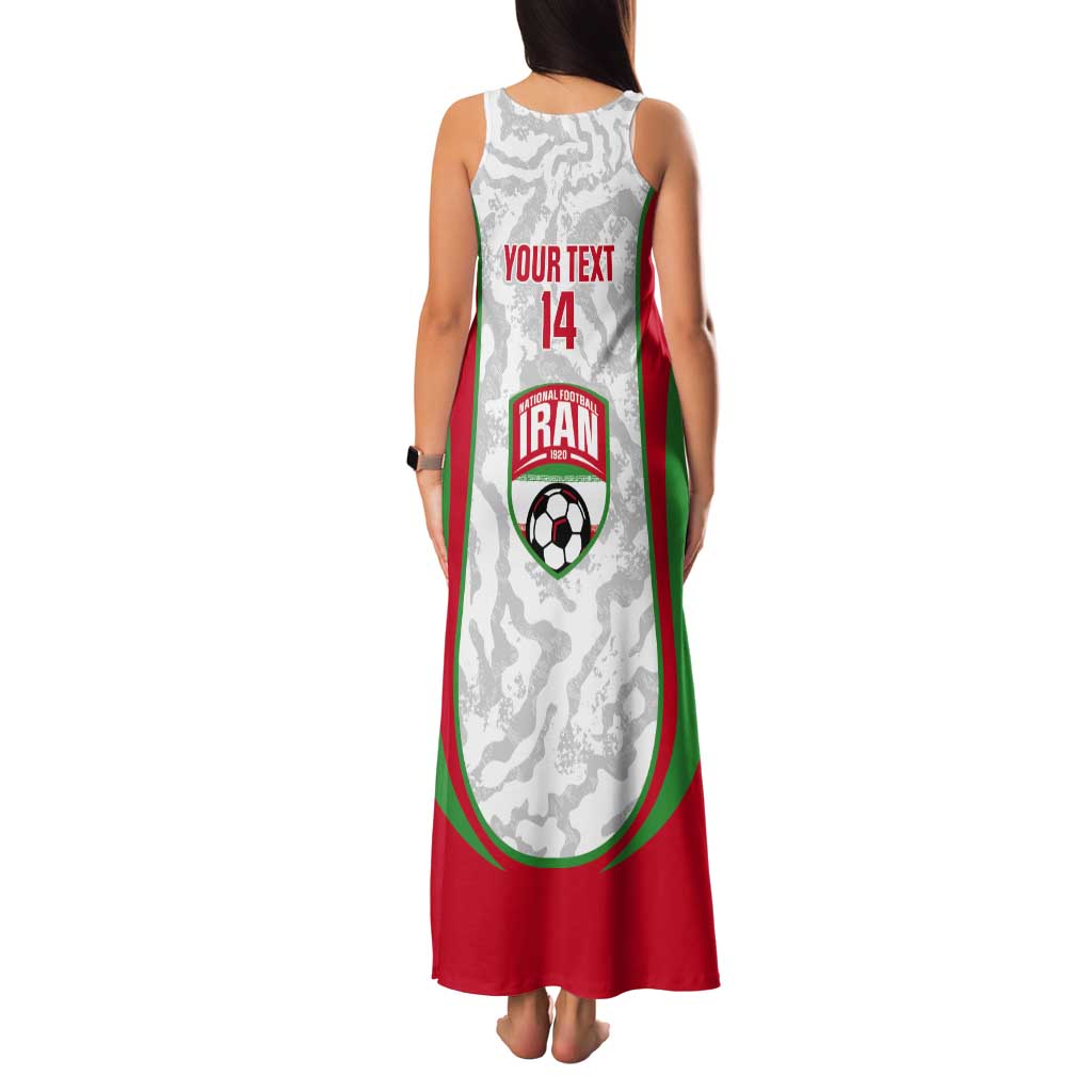 Iran Football Custom Tank Maxi Dress Come On Team Melli Cheetah - Wonder Print Shop