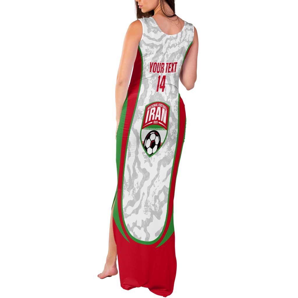 Iran Football Custom Tank Maxi Dress Come On Team Melli Cheetah - Wonder Print Shop